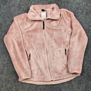 The North Face Osito Jacket Womens Medium Pink Plush Fleece Full Zip Outdoor
